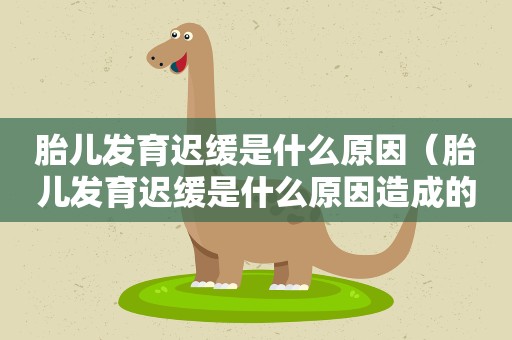 胎儿发育迟缓是什么原因（胎儿发育迟缓是什么原因造成的）