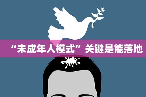 “未成年人模式”关键是能落地 “未成年人模式”关键是能落地