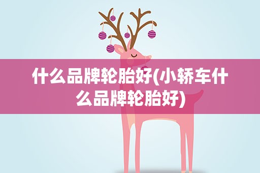 什么品牌轮胎好(小轿车什么品牌轮胎好) 什么品牌轮胎好(小轿车什么品牌轮胎好)