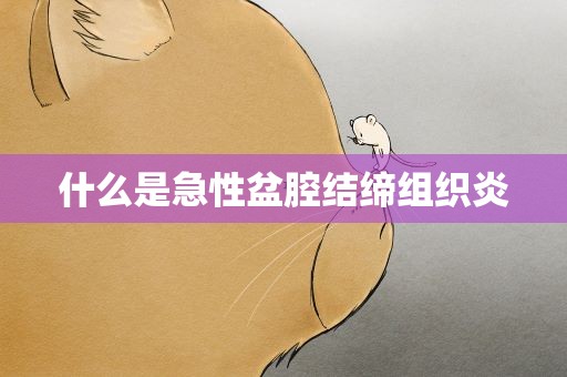 什么是急性盆腔结缔组织炎