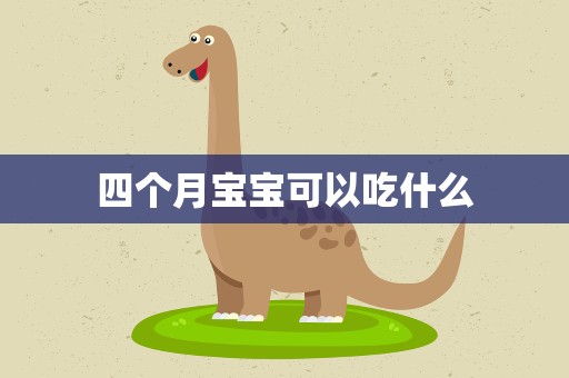 四个月宝宝可以吃什么
