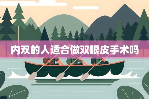 内双的人适合做双眼皮手术吗