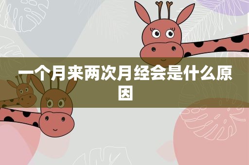 一个月来两次月经会是什么原因