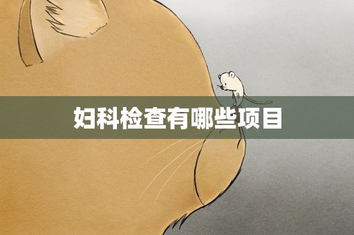 妇科检查有哪些项目