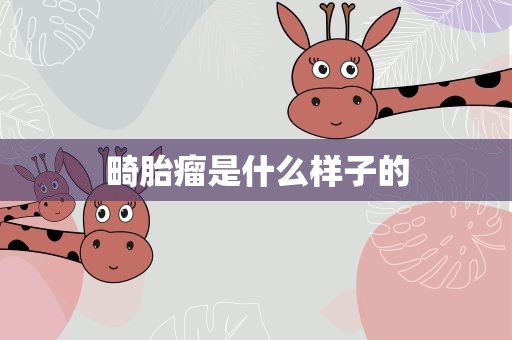畸胎瘤是什么样子的