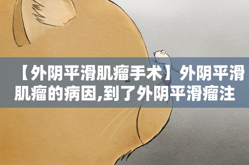 【外阴平滑肌瘤手术】外阴平滑肌瘤的病因,到了外阴平滑瘤注意事项