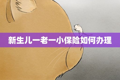 新生儿一老一小保险如何办理