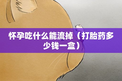 怀孕吃什么能流掉（打胎药多少钱一盒）