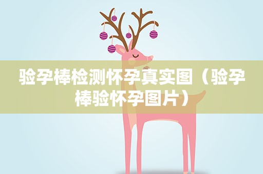 验孕棒检测怀孕真实图（验孕棒验怀孕图片）
