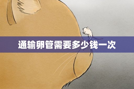 通输卵管需要多少钱一次