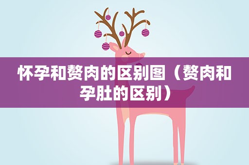 怀孕和赘肉的区别图（赘肉和孕肚的区别）